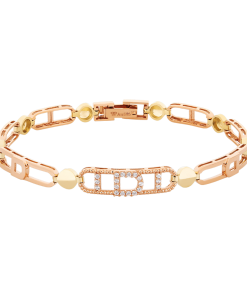 Moonlight Lắc Vàng 14K Đá mother of pearl