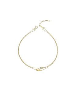 Starlight Lắc chân Vàng 14K đá CZ