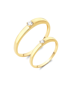 Promis Nhẫn cưới Vàng 10K CZ