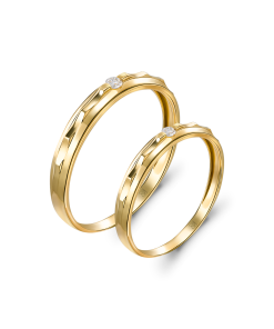Evermore Nhẫn cưới Vàng 14K Kim cương Lab-grown