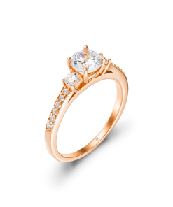 Promis Nhẫn cầu hôn Vàng 14K đá CZ