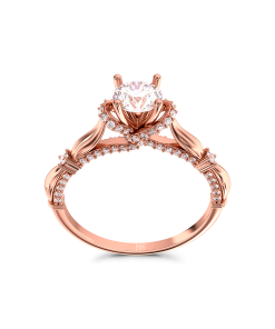 Beyond Nhẫn cầu hôn Vàng 14K đá Moissanite