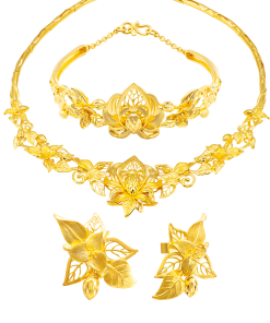 Bộ trang sức cưới Vàng 24K Trầu Cau 00424-03042